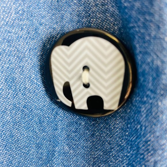 NWT Fish & Grits Denim Designer Girls Boutique Wrap Dress Size 4 - Picture 3 of 7